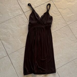 Halogen Brown V-Neck Top
